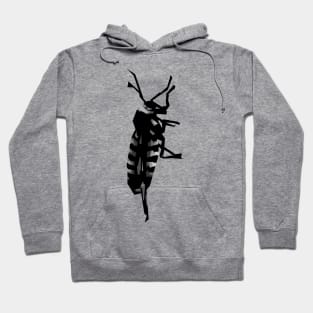 black and white wasp Hoodie